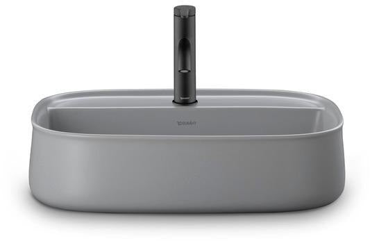 DURAVIT Zencha Aufsatzbecken 550 mm Weiß – mit Hahnlochbank, ohne Überlauf