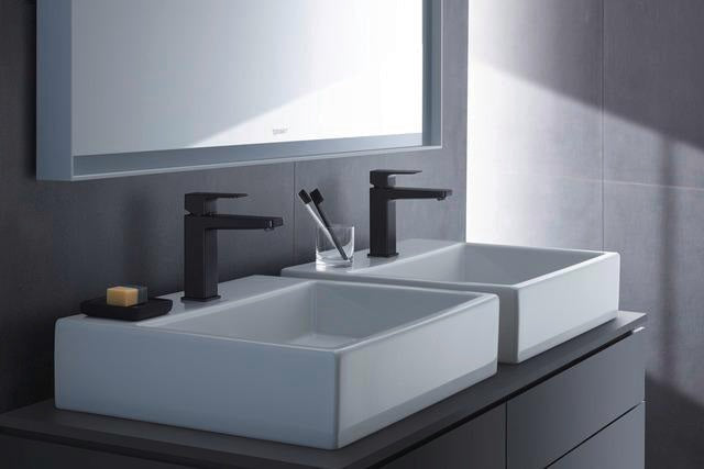 DURAVIT Manhattan Einhebel-Waschtischmischer M Chrom – ohne Zugstange, Keramikmischsystem, 129 mm Auslauf