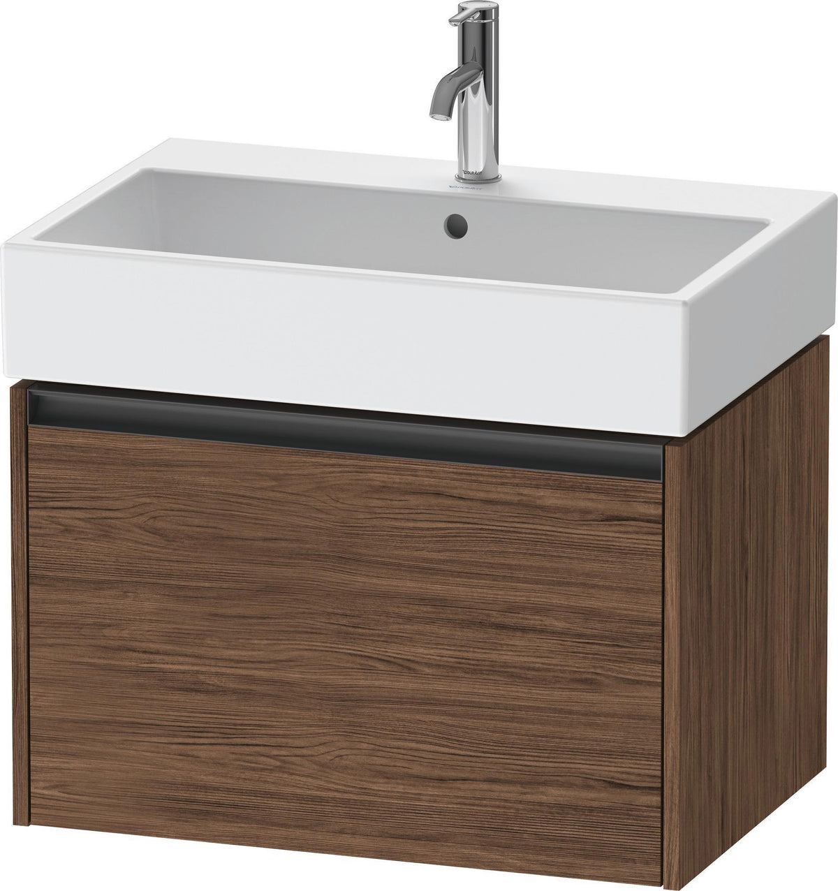 Duravit Waschtischunterbau Ketho.2 wandhängend 684 mm betongrau matt mit 1 Auszug