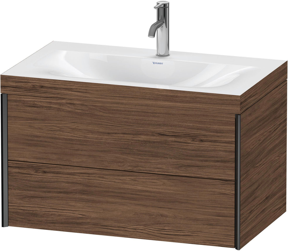 DURAVIT XViu c-bonded Waschtischset wandhängend 800x480x503mm mit 2 Schubkästen, Push-Open und Soft-Close