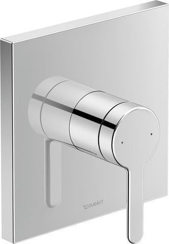 DURAVIT C.1 Einhebel-Brausemischer Unterputz, eckig, Keramikmischsystem, Schwarz Matt