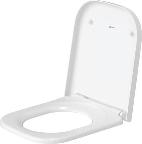 DURAVIT WC-Sitz Happy D.2 anthrazit matt, ohne Absenkautomatik, Edelstahl-Scharniere