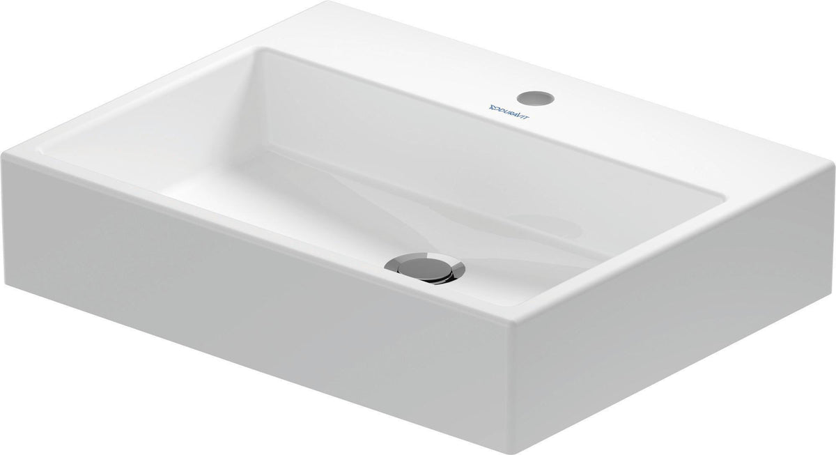 Duravit Vero Air Aufsatzbecken 600 mm, ohne Überlauf, mit Hahnlochbank, geschliffen, weiß