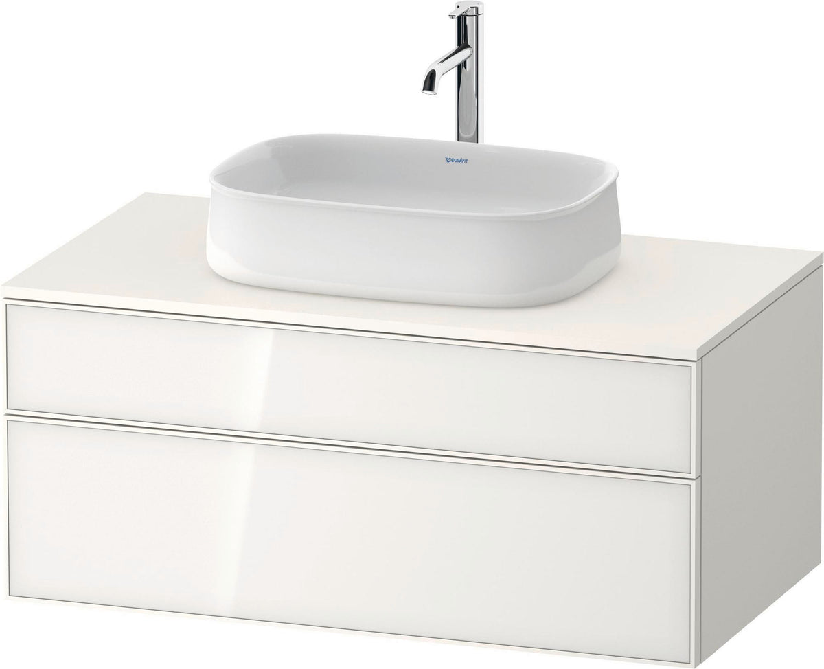 DURAVIT Zencha Konsolenwaschtischunterbau 1000 mm Eiche Anthrazit mit Tip-on Technik