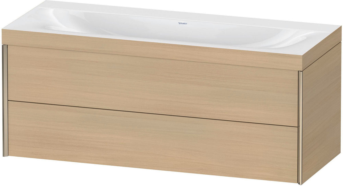DURAVIT XViu c-bonded Waschtischunterbauset 1200 mm wandhängend mit 2 Schubkästen
