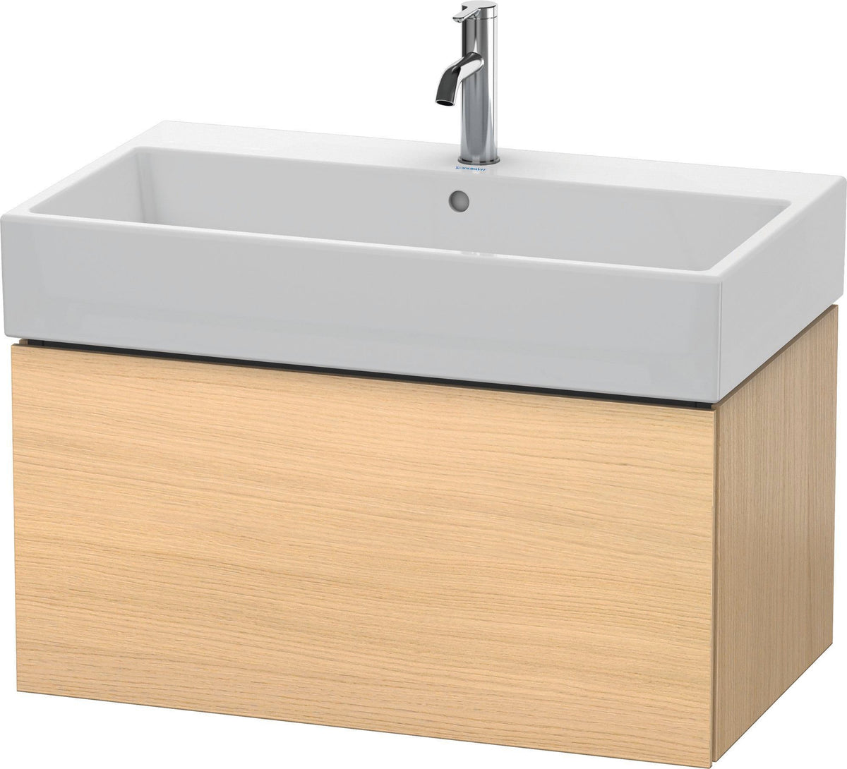 DURAVIT L-Cube Waschtischunterbau 784 mm, 1 Auszug, Weiß Matt, wandhängend, Tip-On