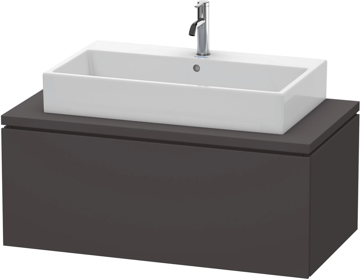 DURAVIT L-Cube Konsolenunterschrank 1020 mm betongrau matt mit 1 Auszug und Tip-on-Technik