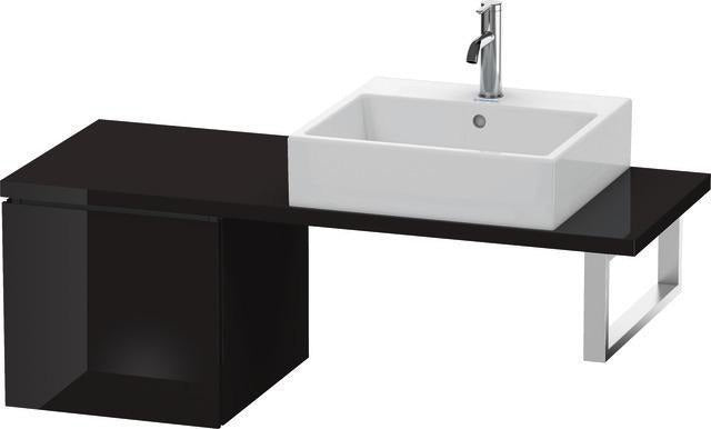 Duravit L-Cube Konsolenunterschrank 420 mm flannel grey hochglanz mit Tip-on-Technik