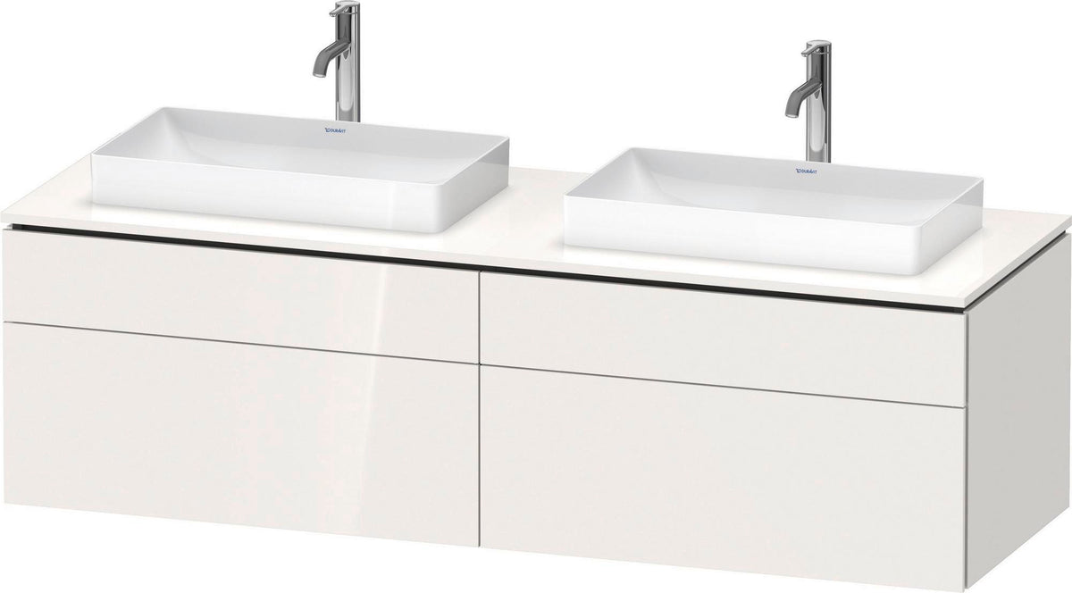 DURAVIT L-Cube Konsolenwaschtischunterbau 1620 mm Taupe supermatt mit Tip-on Technik