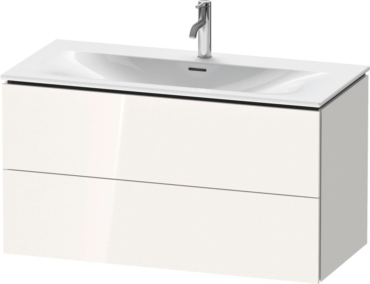 DURAVIT L-Cube Waschtischunterbau, wandhängend, 1020 mm, 2 Schubkästen, weiß matt