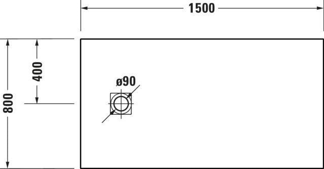 Duravit Sustano Duschwanne 1400x800x30 mm Mineralguss hellgrau matt – rechteckig, bodenbündig, mit Rutschhemmung