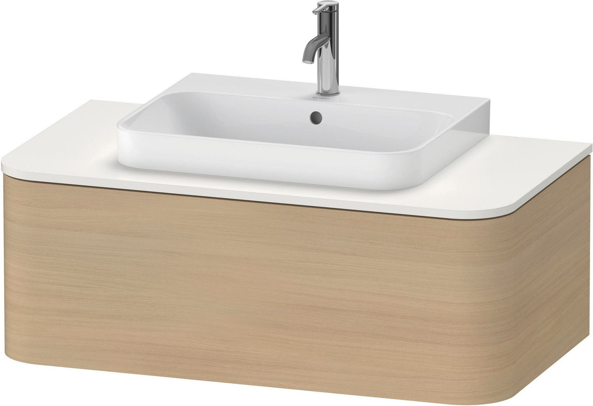 DURAVIT Happy D.2 Konsolenwaschtischunterbau 1000 mm Taupe Supermatt mit Tip-On Technik
