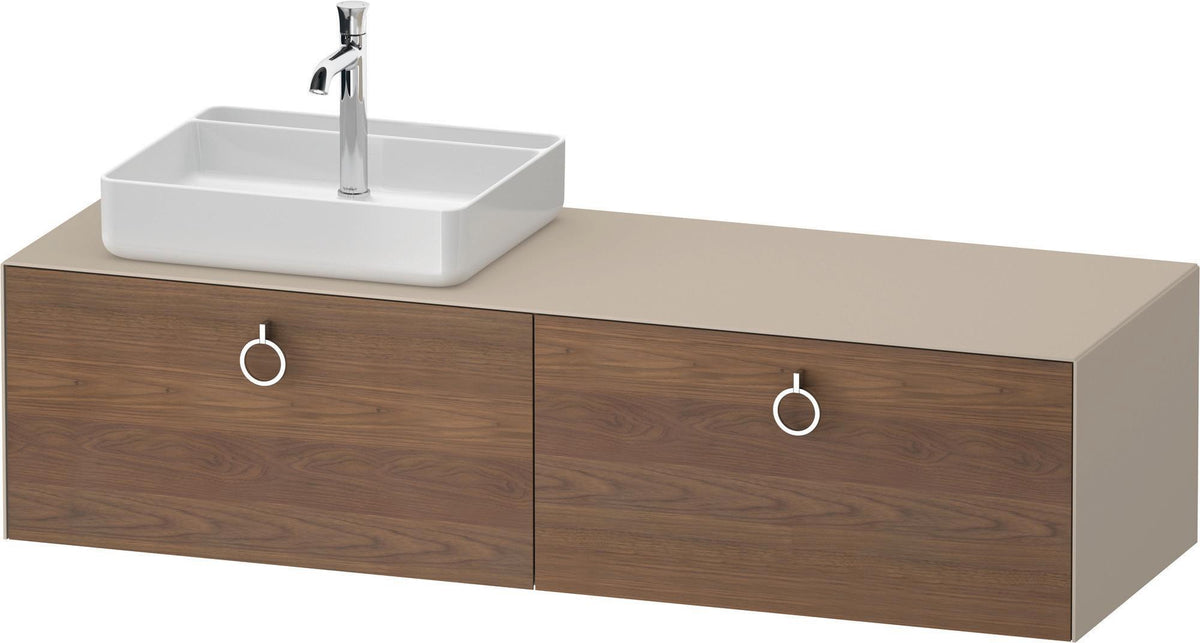 DURAVIT White Tulip Konsolenwaschtischunterbau 1600 mm Weiß Seidenmatt mit LED-Innenbeleuchtung