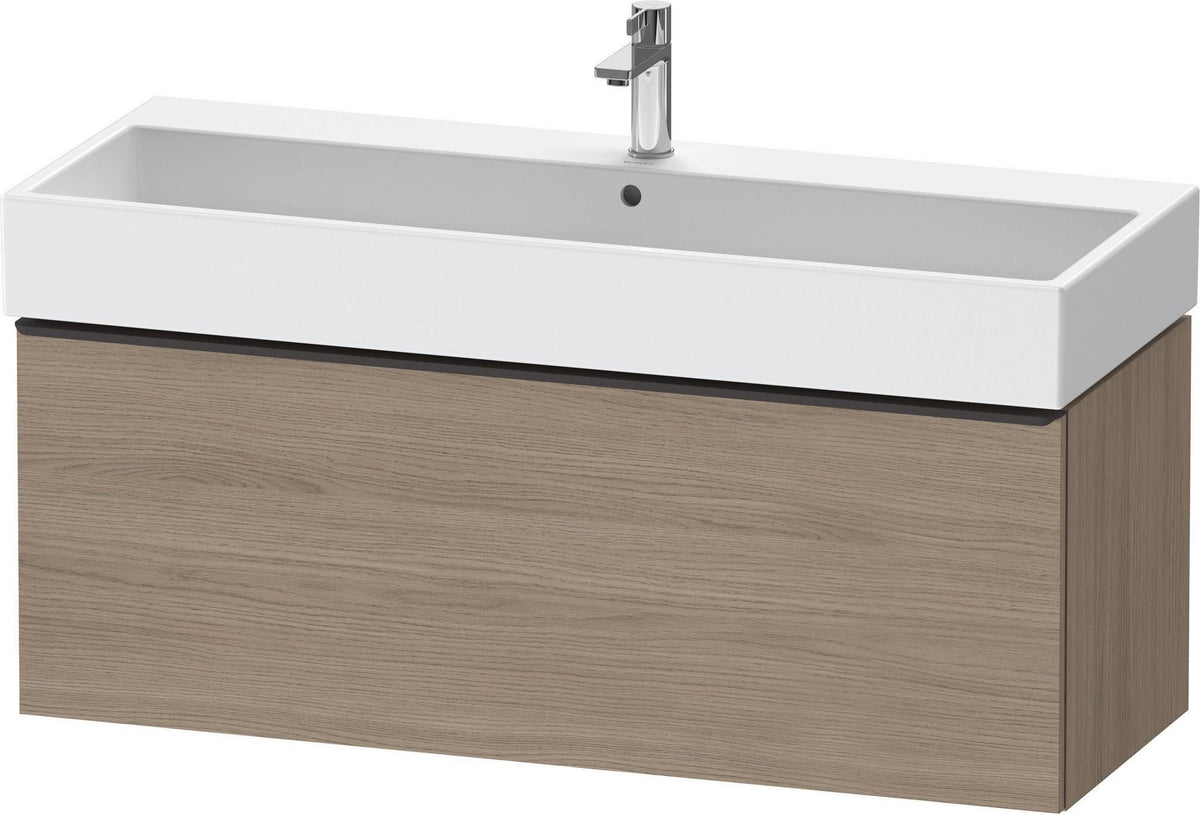 DURAVIT D-Neo Waschtischunterbau 1184 mm Eiche Terra Matt mit Bronze-Griff