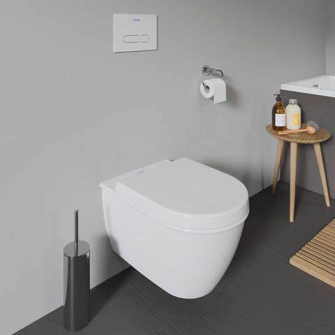 DURAVIT WC-Sitz Universal Duroplast weiß ohne Absenkautomatik mit Edelstahl-Scharnieren