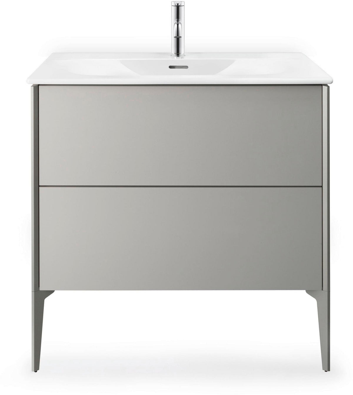 Duravit C.1 Einhebel-Waschtischmischer M mit Zugstange, Schwarz Matt