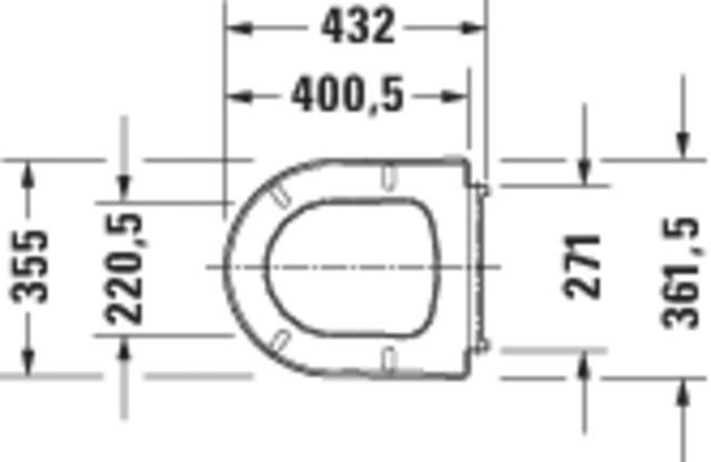 Duravit ME by Starck WC-Sitz mit Absenkautomatik – Weiß, Duroplast, Edelstahl-Scharniere