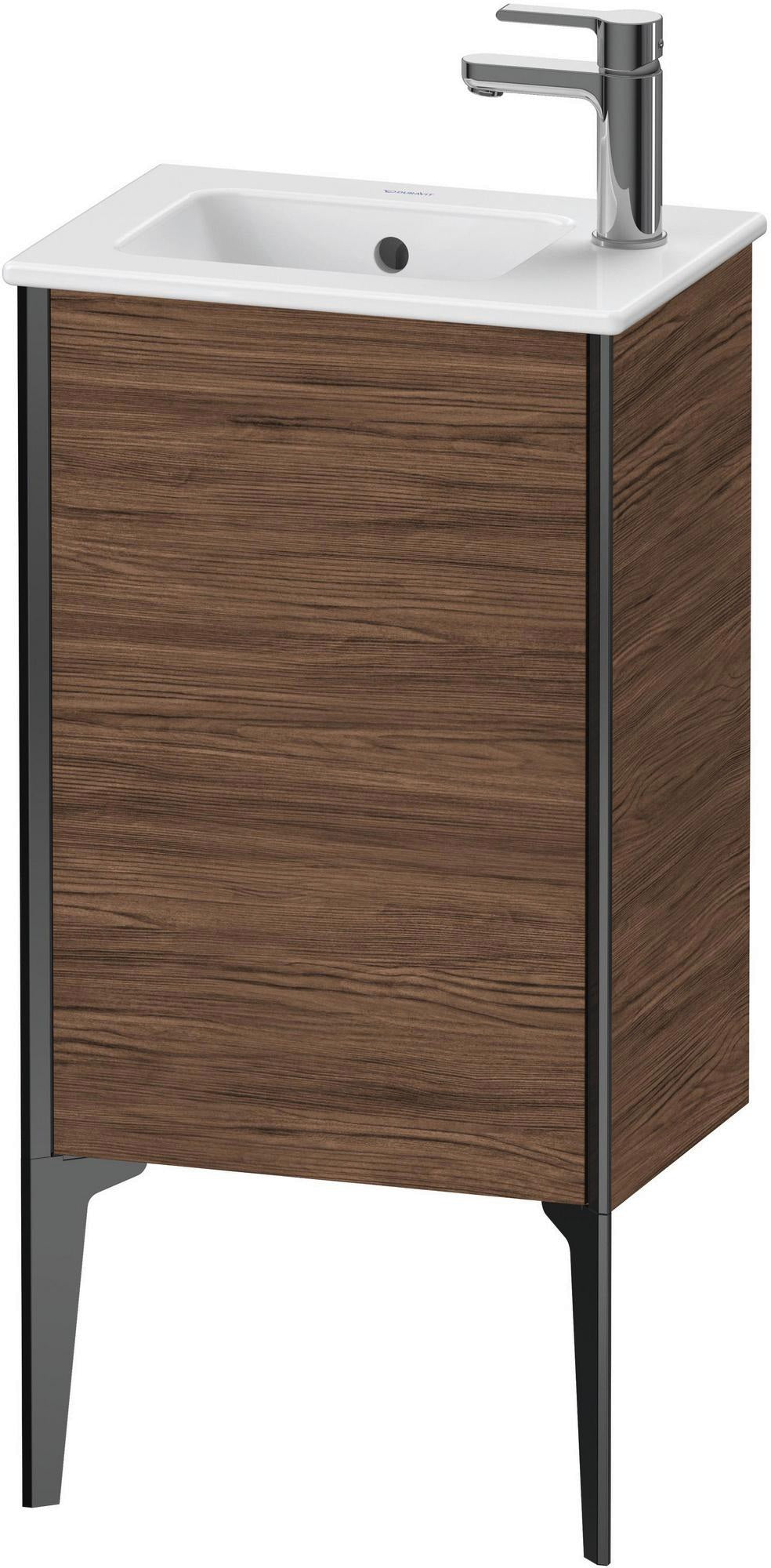 DURAVIT XViu Waschtischunterbau bodenstehend 594 mm nussbaum dunkel, 1 Tür links