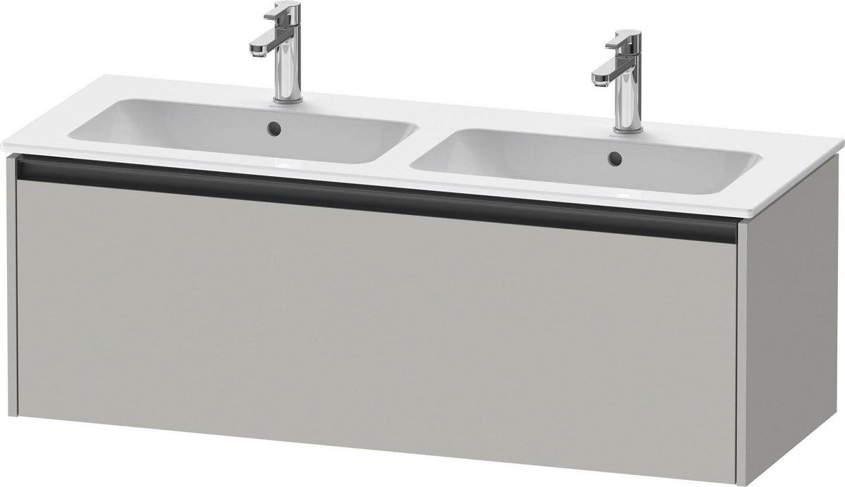 Duravit Waschtischunterbau Ketho.2 wandhängend 1280 mm betongrau matt mit 1 Auszug