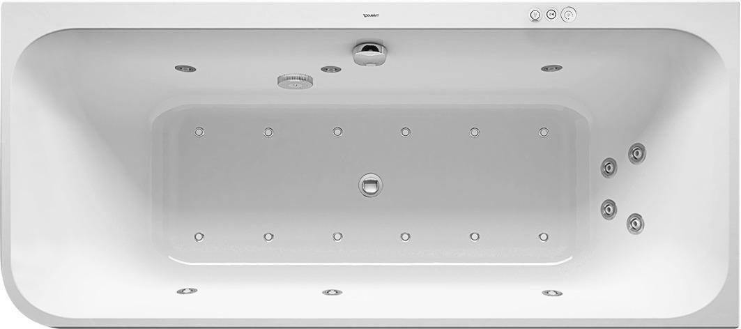 DURAVIT Whirlwanne Happy D.2Plus 1800x800mm Ecke rechts, Air-System, Graphit Supermatt
