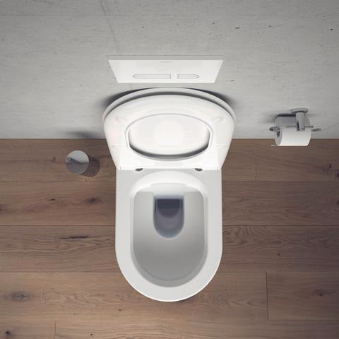 Duravit Soleil by Starck WC-Sitz Weiß Duroplast mit Edelstahl-Scharnier, abnehmbar