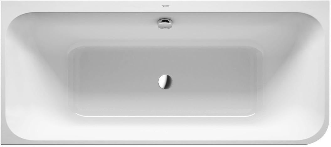 DURAVIT Happy D.2 Eckbadewanne 1800x800 mm links, Sanitäracryl, weiß glänzend, graphit supermatt