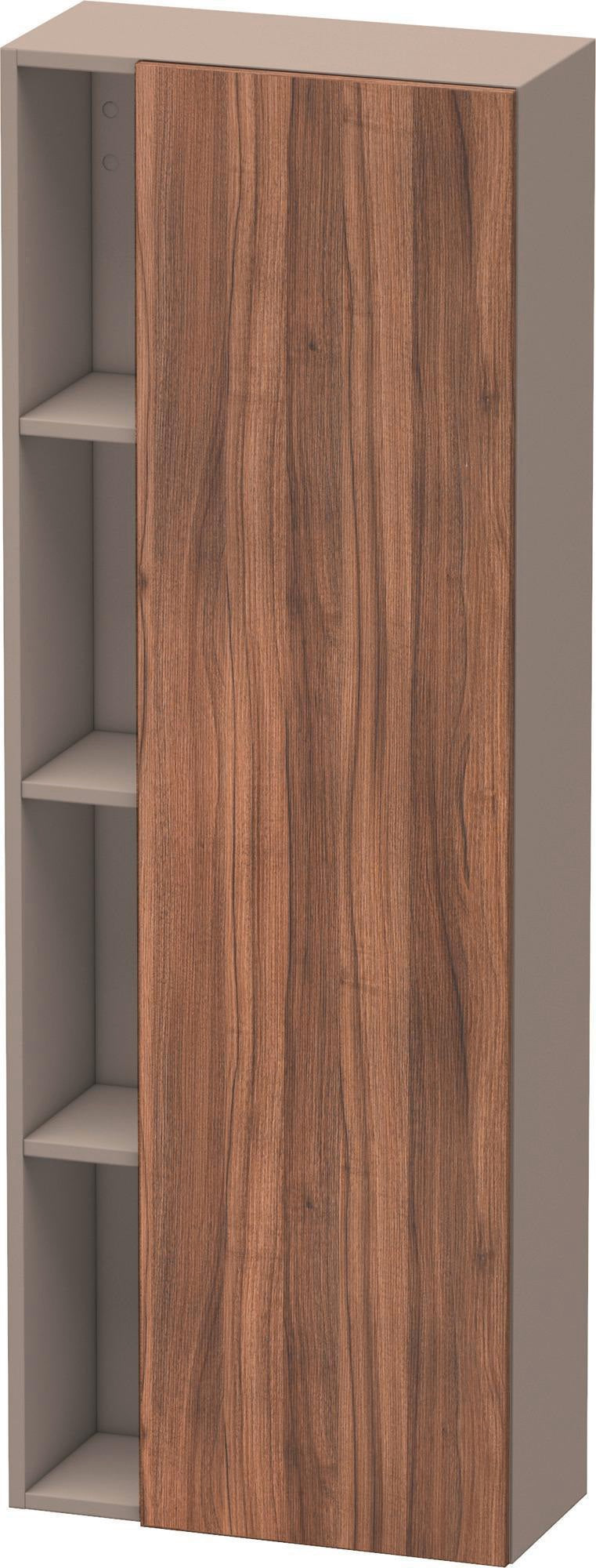 DURAVIT DuraStyle Hochschrank 1400 mm, 1 Tür links, weiß matt – wandhängend mit Soft-Close
