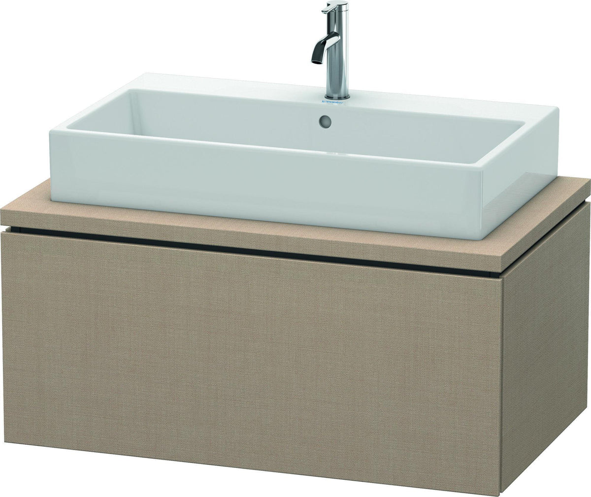 DURAVIT L-Cube Waschtischunterbau 920 mm betongrau matt mit 1 Auszug und Tip-on-Technik