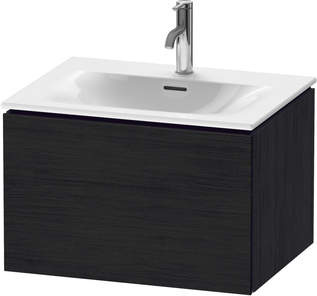 Duravit L-Cube Waschtischunterbau 620 mm weiß matt, 1 Auszug, wandhängend, Tip-On