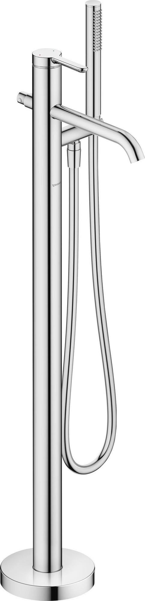 DURAVIT C.1 Einhebel-Wannenmischer bodenstehend 201 mm Ausladung Chrom Hochglanz