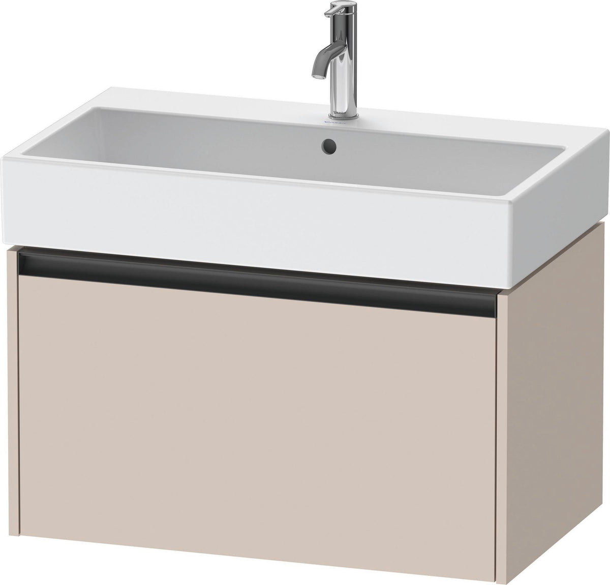 Duravit Waschtischunterbau Ketho.2 wandhängend 460x784x440mm Betongrau Matt 1 Auszug