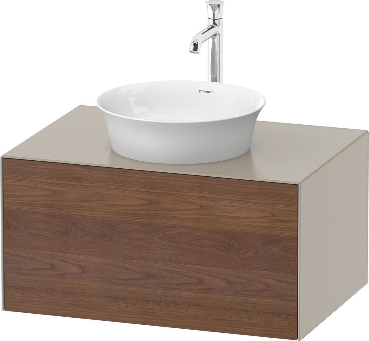 DURAVIT White Tulip Waschtischunterbau 800 mm, 1 Auszug, LED-Beleuchtung, anthrazit