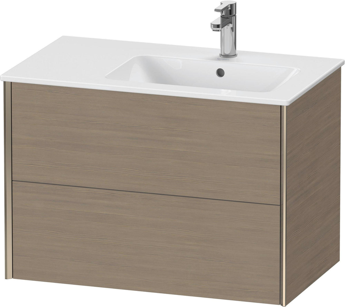 DURAVIT XViu Waschtischunterbau wandhängend 810 mm, 2 Schubkästen, weiß matt