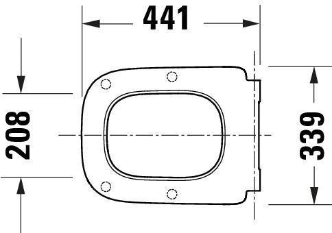 DURAVIT Univavo WC-Sitz eckig tief 448 mm mit Absenkautomatik, abnehmbar, Edelstahl-Scharniere, Weiß