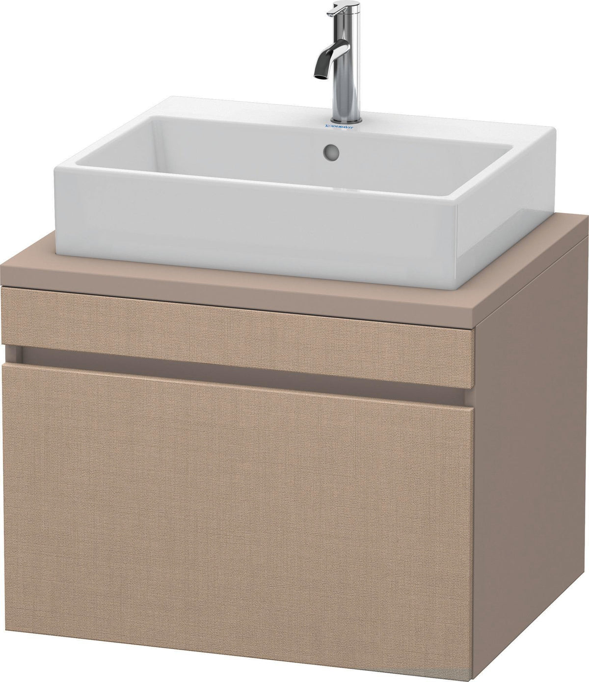 Duravit DuraStyle Konsolenwaschtischunterbau 700 mm betongrau matt mit 1 Auszug und Soft-Close
