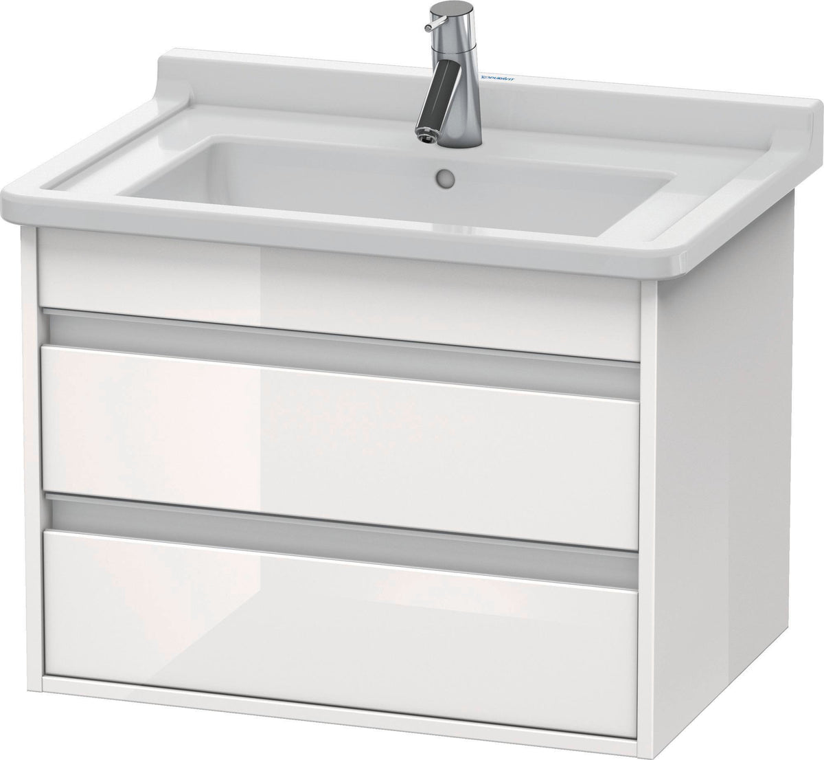 DURAVIT Waschtischunterbau Ketho wandhängend 650 mm weiß matt mit 2 Schubkästen