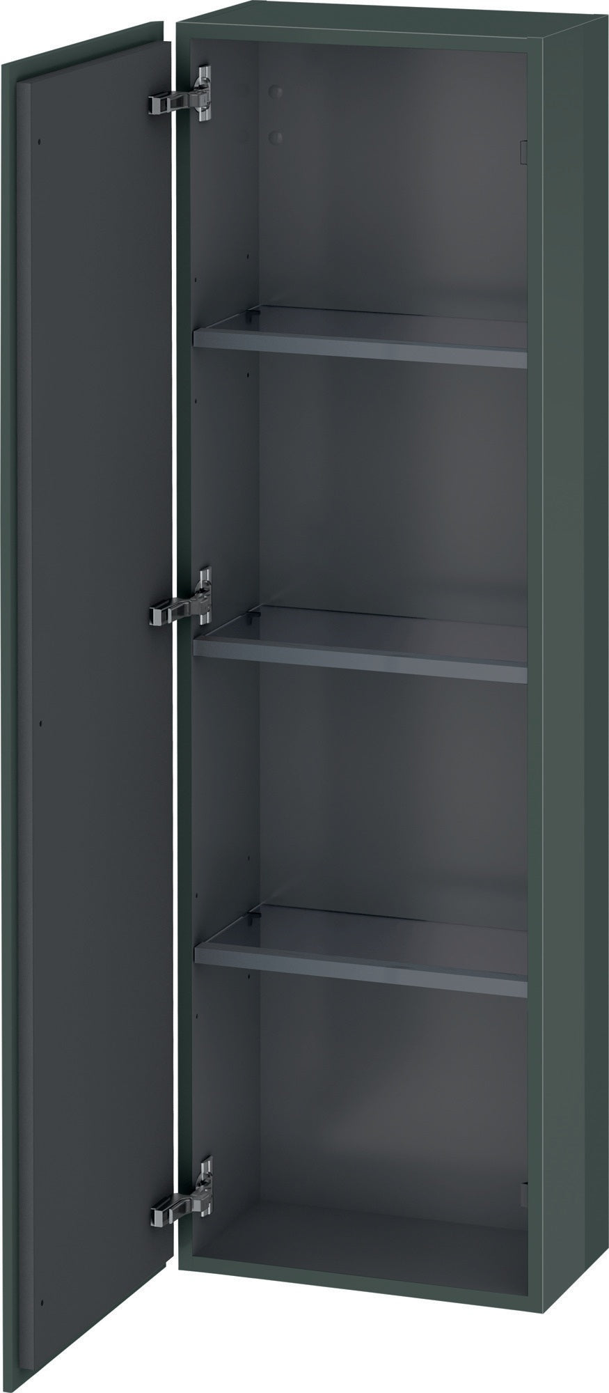Duravit Halbhochschrank L-Cube 243x400x1320mm 1 Tür links, Amerikanisch Nussbaum
