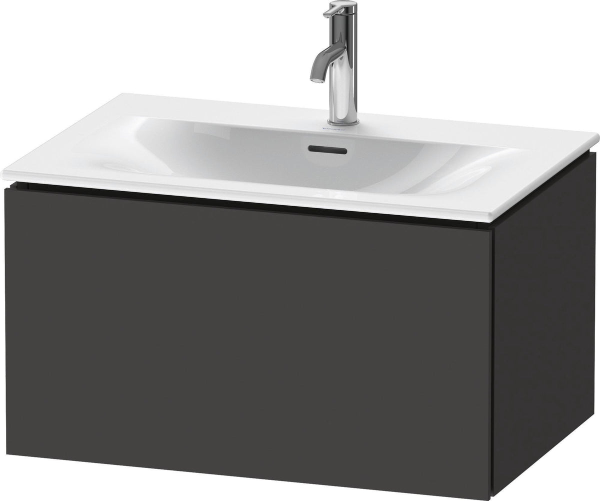 Duravit L-Cube Waschtischunterbau wandhängend 720 mm weiß matt mit 1 Auszug und Tip-On-Technik