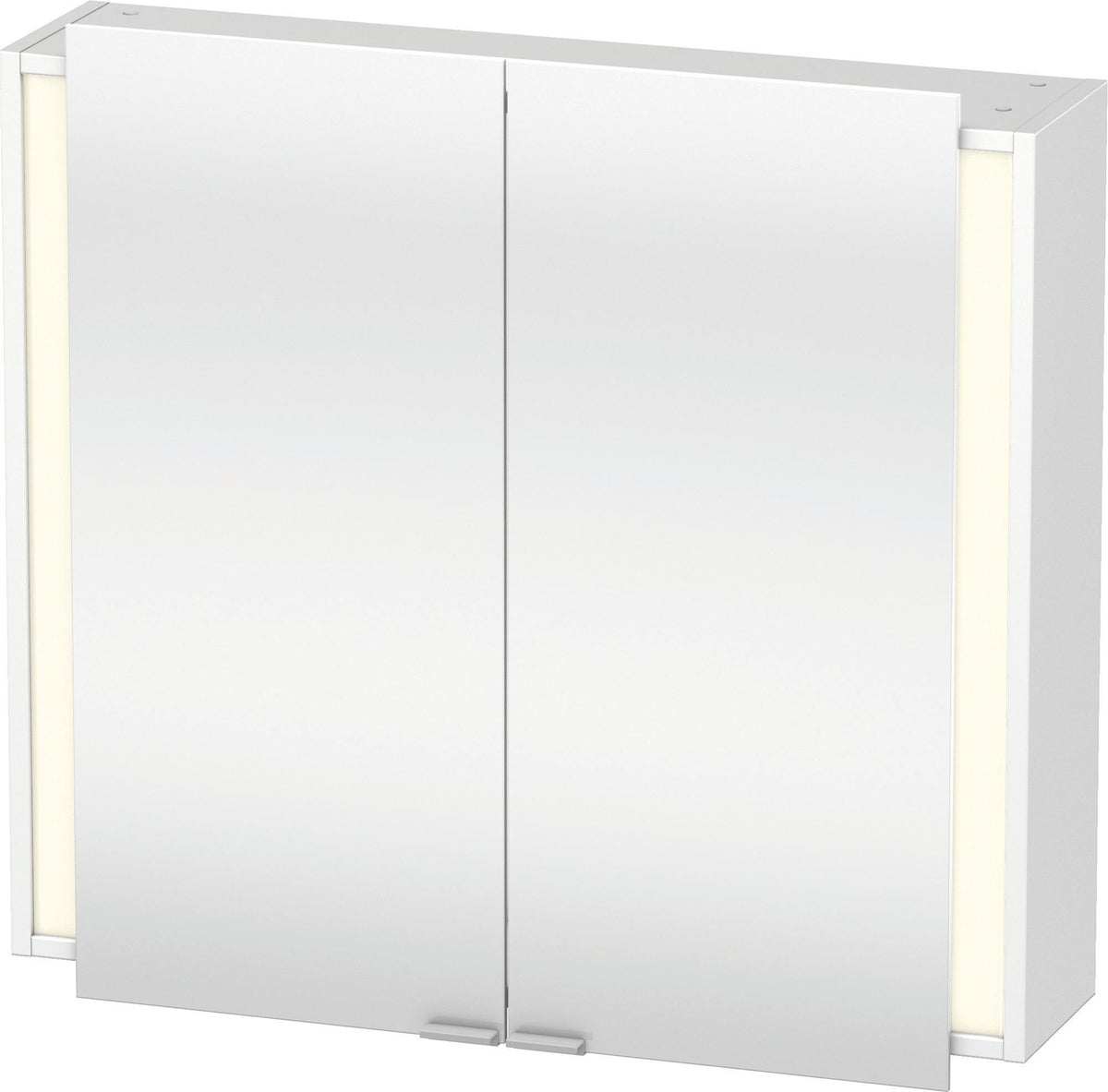 Duravit Ketho Spiegelschrank 800 mm, weiß matt, LED-beleuchtet, 2 Türen, Sensorschalter