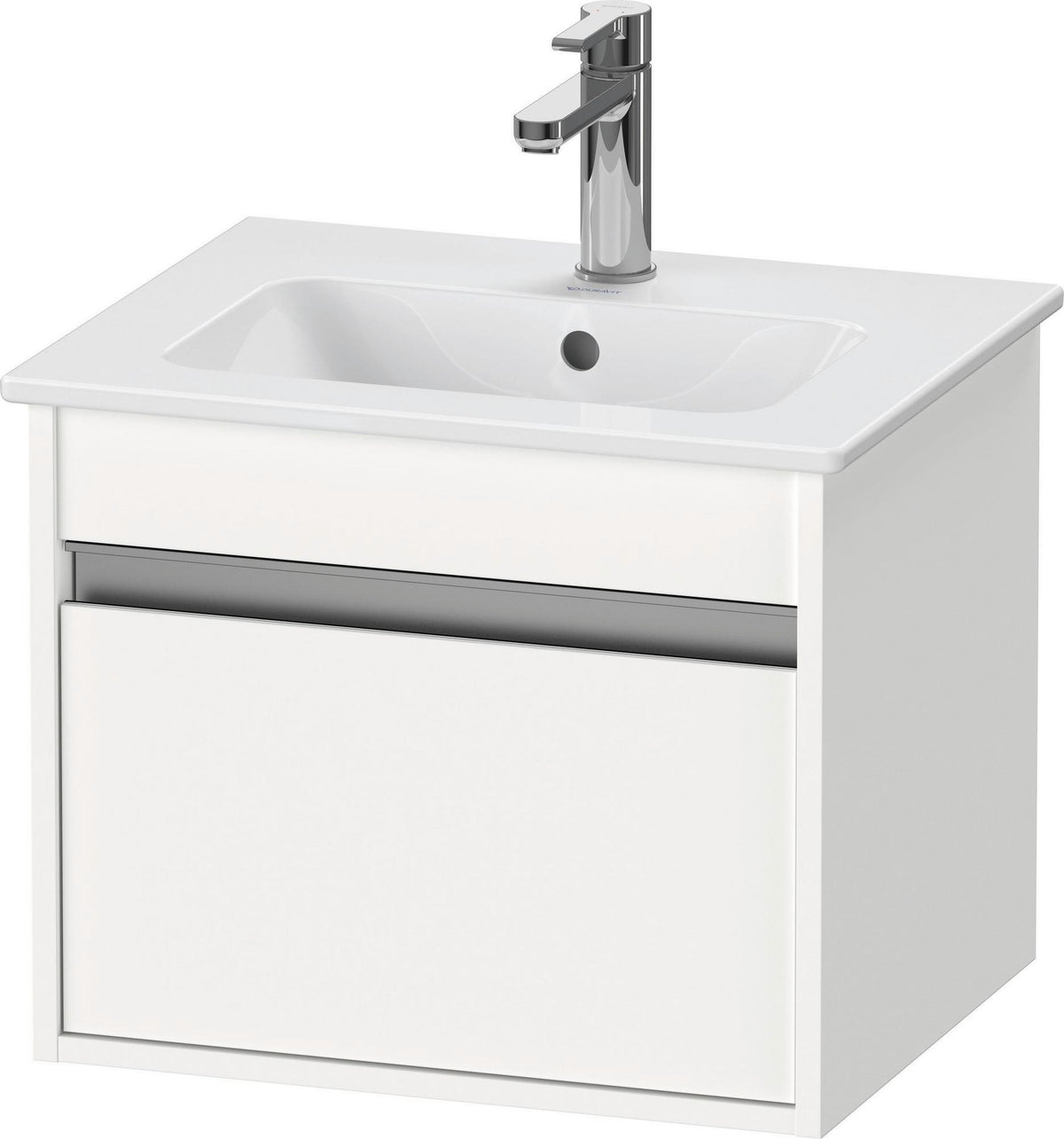 DURAVIT Ketho Waschtischunterbau 500 mm weiß matt, 1 Auszug, wandhängend, Soft-Close