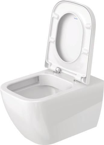 DURAVIT WC-Sitz Happy D.2 anthrazit matt, ohne Absenkautomatik, Edelstahl-Scharniere