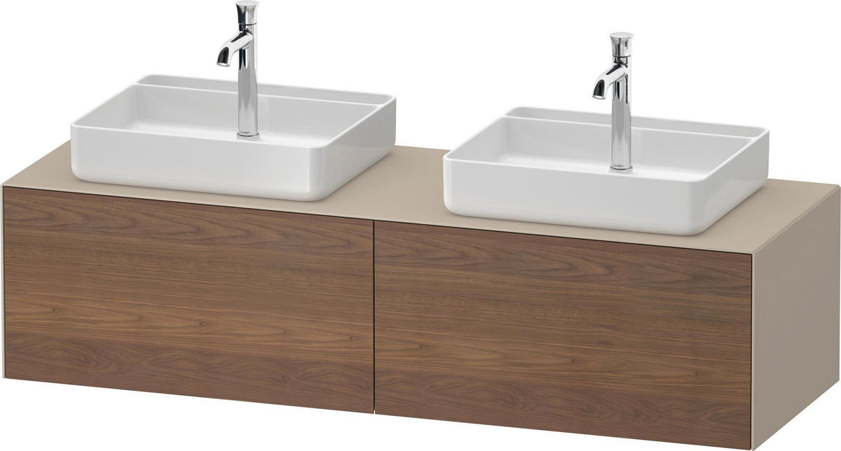 DURAVIT White Tulip Waschtischunterbau 1600 mm wandhängend, 2 Auszüge, weiß seidenmatt