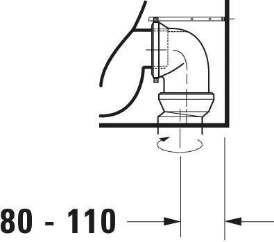 DURAVIT D-Neo Stand-Tiefspül-WC weiß rimless mit Geruchsabsaugung und Befestigungsmaterial