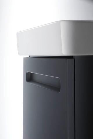 Duravit No.1 Möbel-Set 600x450mm, Waschtisch mit Unterbau und Spiegelschrank, Weiß Matt