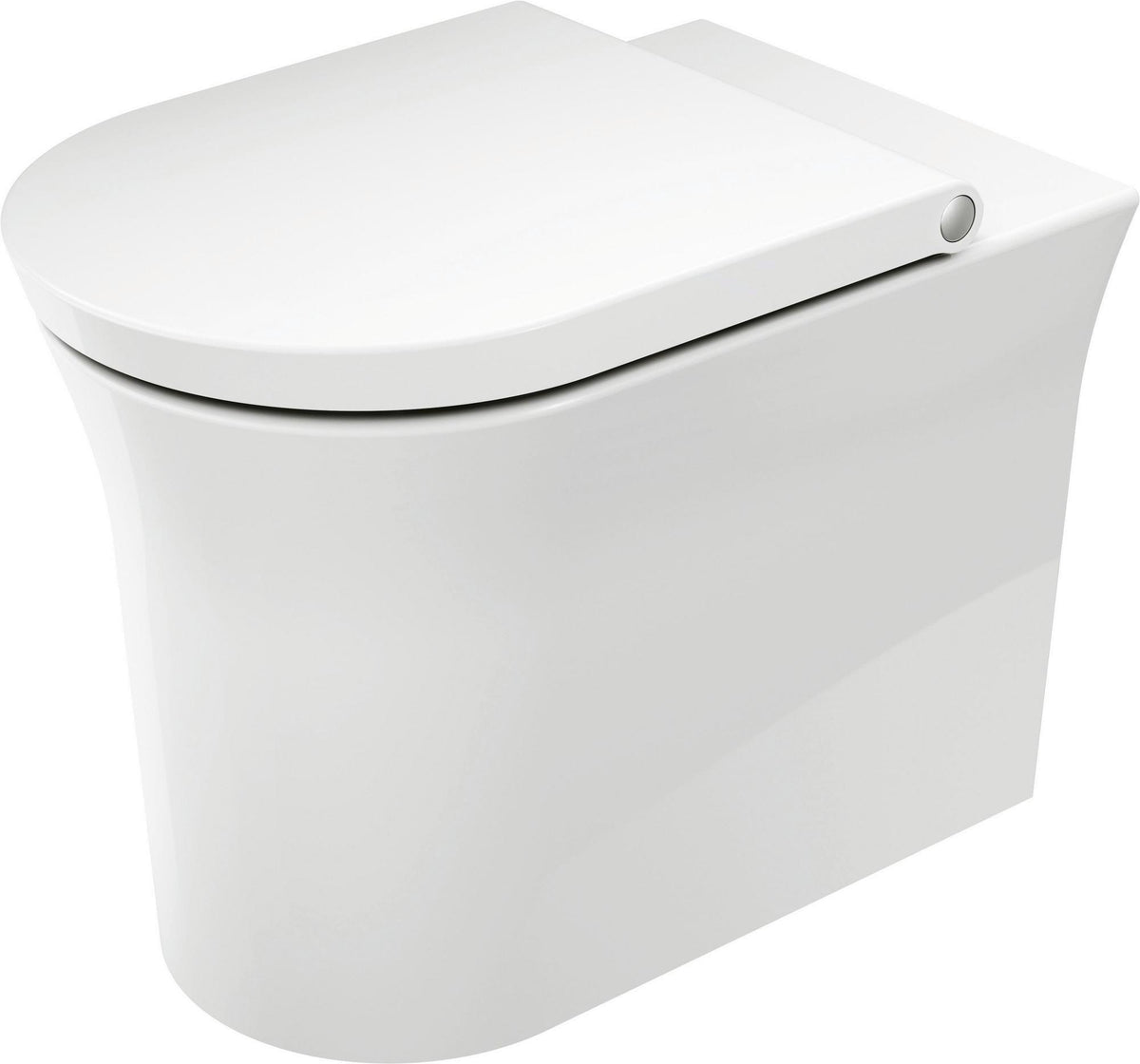 DURAVIT Stand-WC White Tulip 580 mm spülrandlos, Abgang waagerecht, weiß