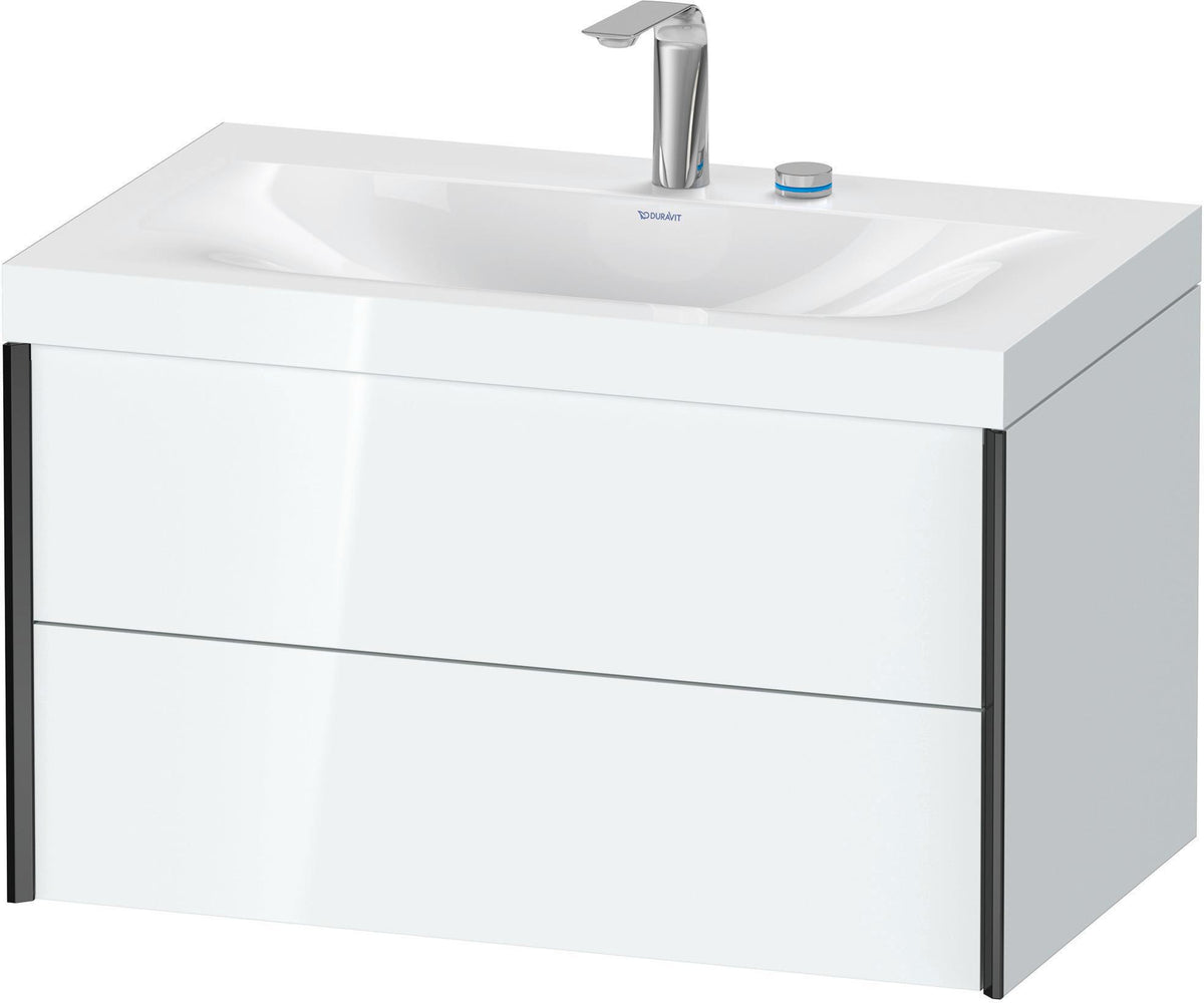DURAVIT XViu c-bonded Waschtischset wandhängend 800x480x503mm mit 2 Schubkästen, Push-Open und Soft-Close