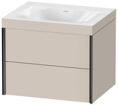 Duravit Möbelwaschtischset XVIU 600x480mm Cha ma / ta s-matt Ra 83 o HL