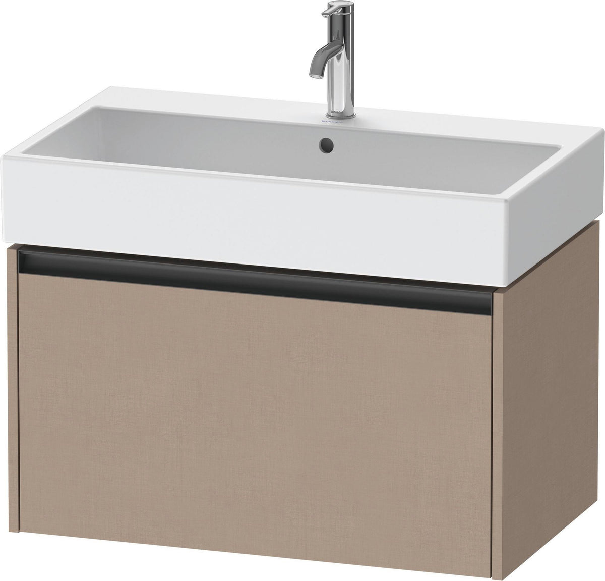 Duravit Waschtischunterbau Ketho.2 wandhängend 460x784x440mm Betongrau Matt 1 Auszug