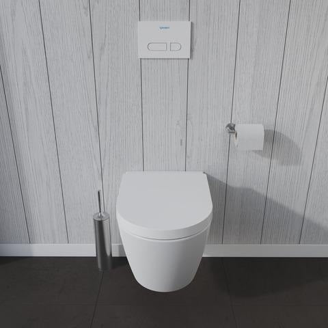 Duravit Wand-WC ME by Starck 570 mm Weiß Seidenmatt Tiefspüler mit WonderGliss