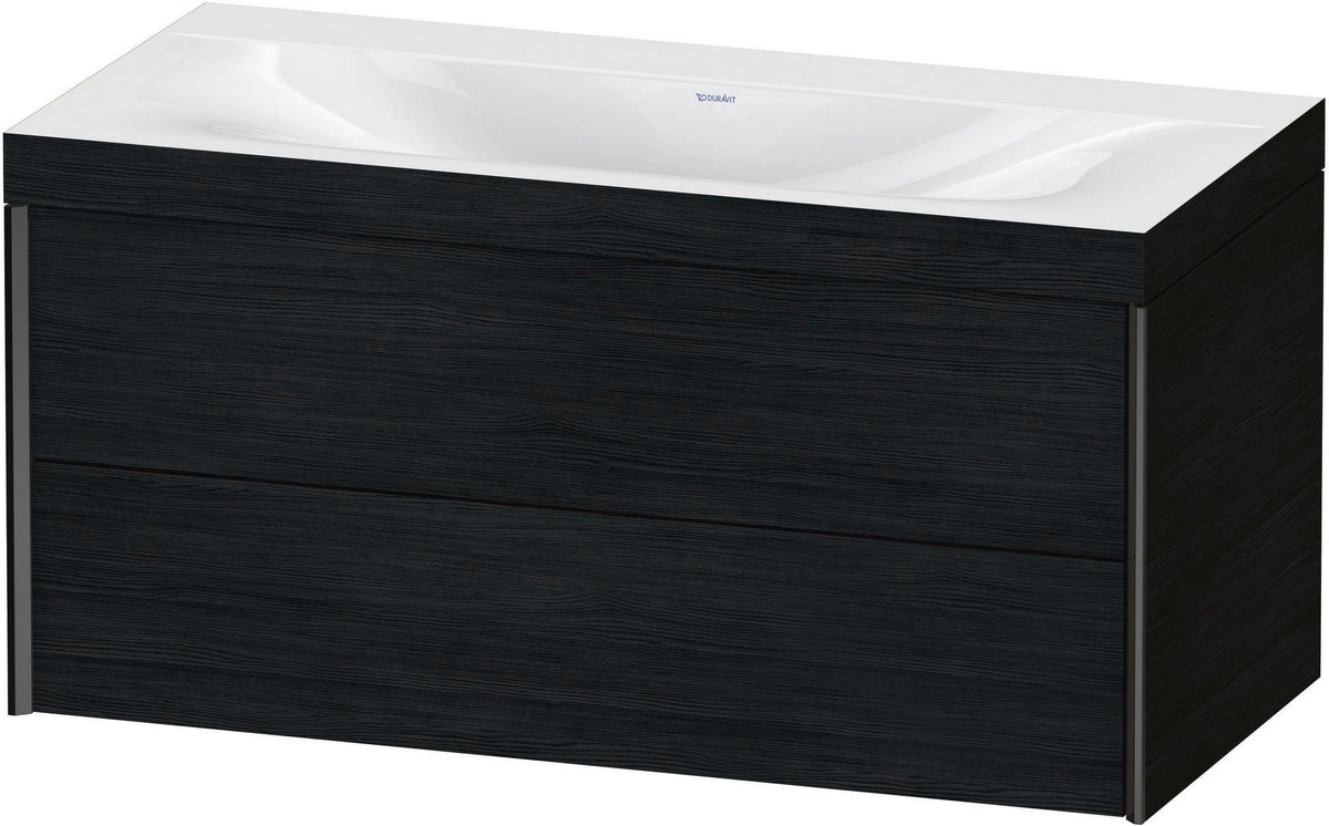 Duravit XViu c-bonded Waschtischunterschrank 1000 mm Eiche mit 2 Schubkästen